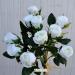 Rose artificiali bianche