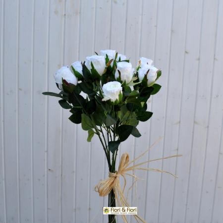 Rose artificiali bianche