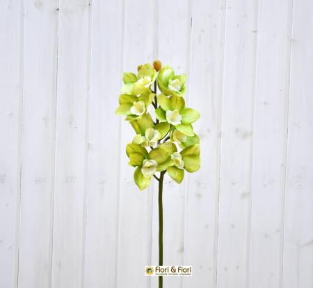 Orchidea artificiale cymbidium verde