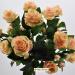Bouquet fiori artificiali Rosa gardens salmone