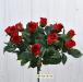 Bouquet fiori artificiali rose paris rosse