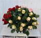 P Bouquet fiori artificiali rose paris