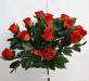 Bouquet fiori artificiali rose paris arancio