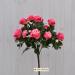 Bouquet fiori artificiali rosa gardens rosa