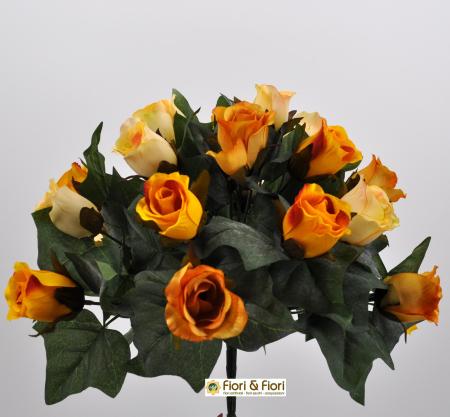Bouquet fiori artificiali Lady Mary giallo