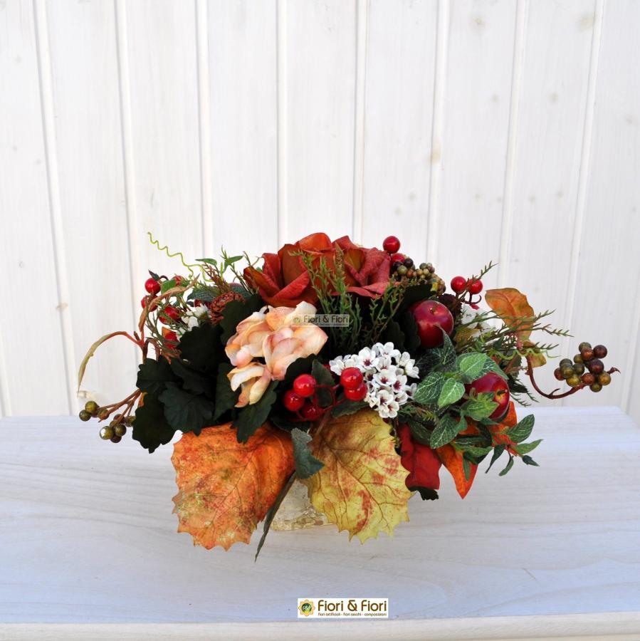 WANNA-CUL Ghirlanda Floreale Con Melograni E Papaveri – 61 Cm – Decorazione Porta