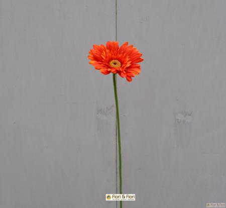 Fiore artificiale Gerbera arancio