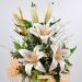 Bouquet fiori artificiali lilium summer arancio