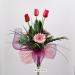 Bouquet Tulipani e Gerbera rosa