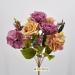 Bouquet fiori artificiali Rose shabby fucsia