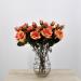 Rosa artificiale gold arancio