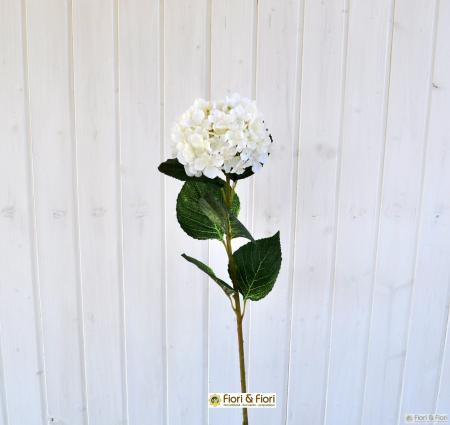 Fiore artificiale ortensia alice bianca