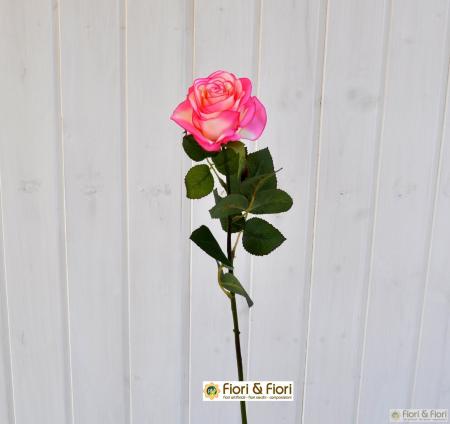 Fiore artificiale rosa france rosa