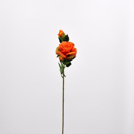 Fiore artificiale Rosa Dalì arancio