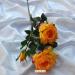 Fiore artificiale Rosa kiss arancio