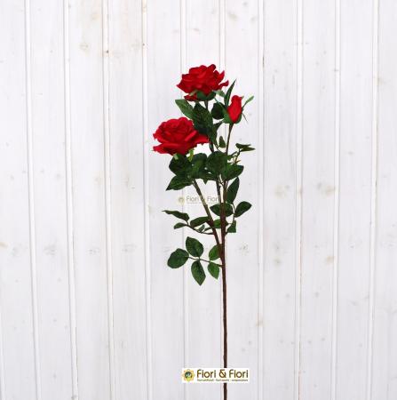 Fiore artificiale Rosa kiss rossa