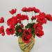 Fiore artificiale papavero rustico rosso