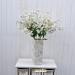 Fiore artificiale gypsophila spray bianco