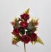 Bouquet di fiori artificiali Rosa Tea rosso