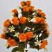 Bouquet di fiori artificiali Rosa Tea arancio