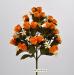 Bouquet di fiori artificiali Rosa Tea arancio
