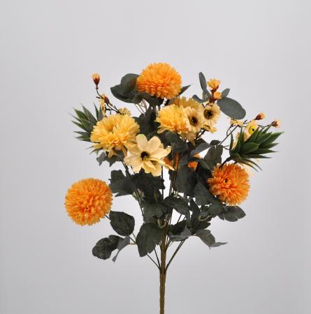 Bouquet Dalie e Succulenti giallo