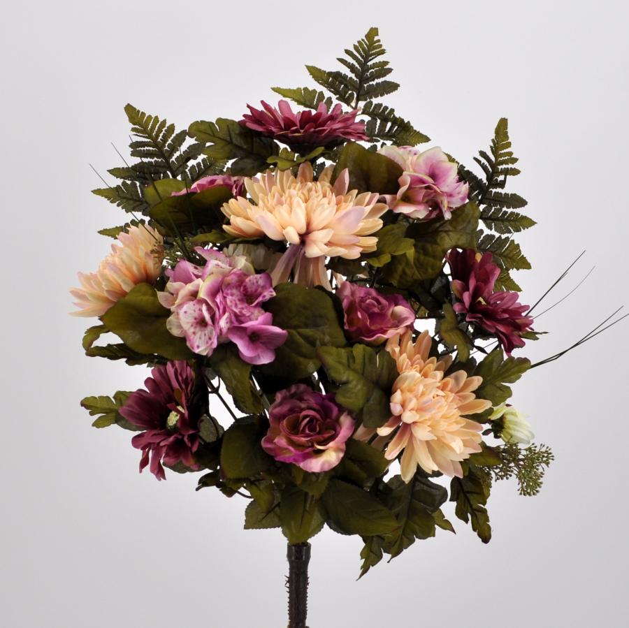 PIAOLING Fiori di Rosa Artificiali in Vaso, Fiori Finti con Vaso per la Decorazione Disposizione di Fiori Finti, Centrotavola di Fiori per la Decorazione del Tavolo da Pranzo