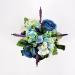Composizione fiori artificiali Romantik azzurro