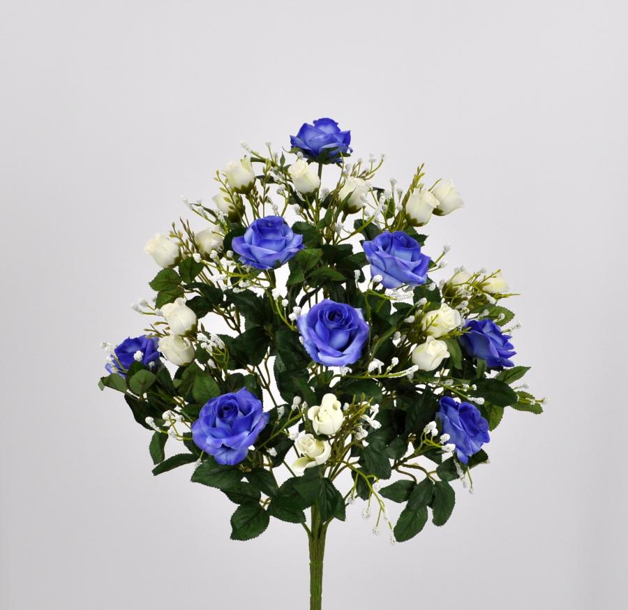 Ortensia decorativa blu fiore artificiale Fiore