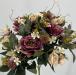 Bouquet fiori artificiali Rose country fucsia