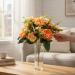 Peonie artificiali Karl Rosenfield arancio