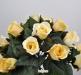 P Bouquet fiori artificiali rose lady mary bianco