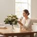 Bouquet fiori artificiali Rose country bianco