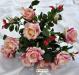 P.Bouquet rosa artificiale garden rosa