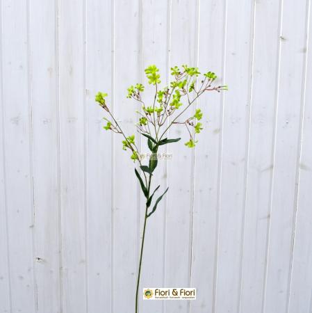 Fiore artificiale gypsophila spray verde