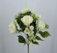 Bouquet fiori finti Peonia country bianco