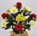 Bouquet fiori artificiali Gerbera Rosa rosso