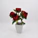 Bouquet fiori artificiali Peonia rosso