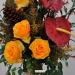 Bouquet fiori artificiali Rosa Anthurium