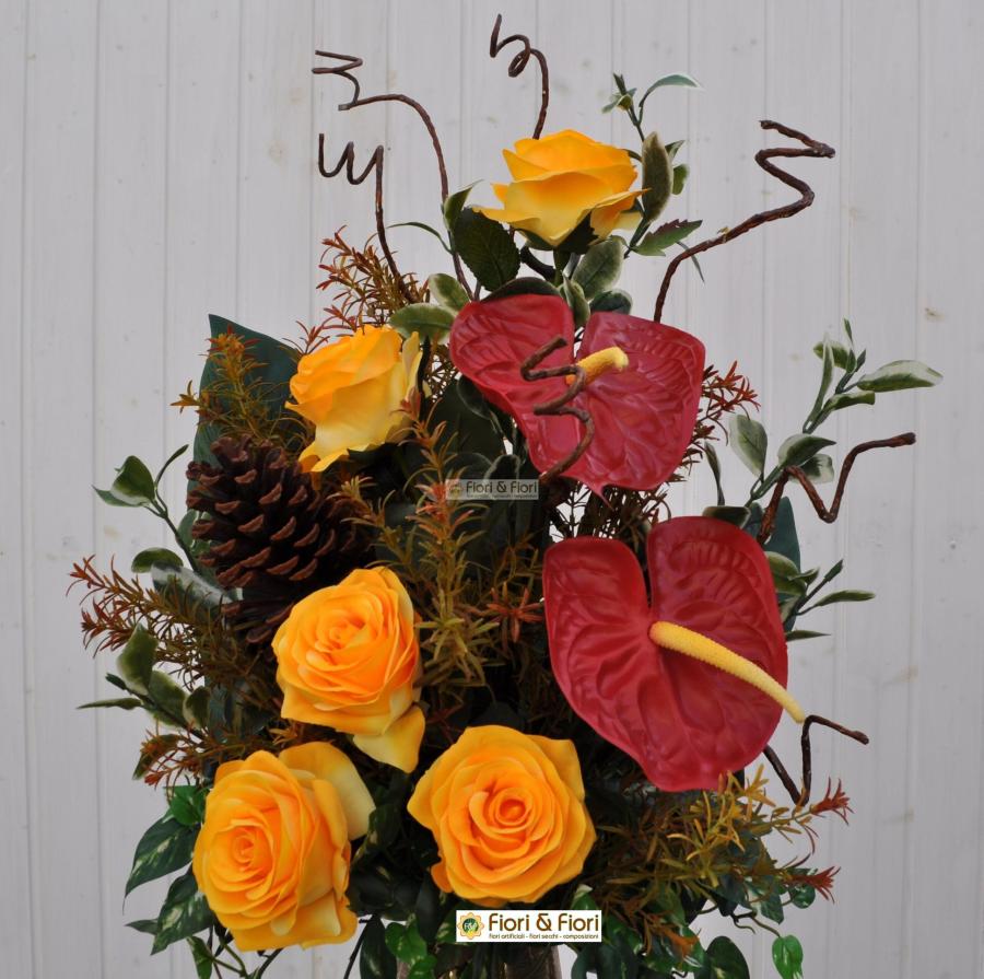 50 Rose Artificiali In Schiuma PE - Oro E Rosa Nero - Con Steli E Foglie - Per Matrimoni, Centrotavola, Decorazioni Fai Da Te