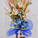 Decorazione fiori artificiali Colèt azzurro