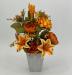 Bouquet fiori artificiali Virginia arancio