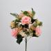 Bouquet fiori artificiali Leonardo rosa
