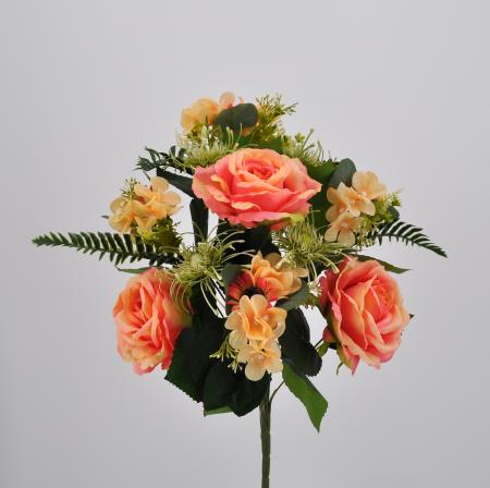 Bouquet fiori artificiali Leonardo arancio
