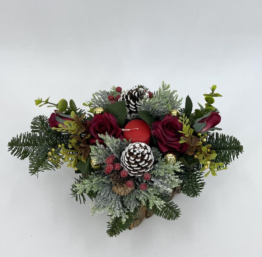 Pannello Decorativo Fiori Artificiali 40x60 Cm - Sfondo Per Matrimoni, Feste, Casa - 20 Pezzi - 6