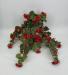 Geranio artificiale UV rosso cadente