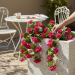 Geranio artificiale UV fucsia cadente