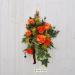 Bouquet fiori artificiali Margaret arancio