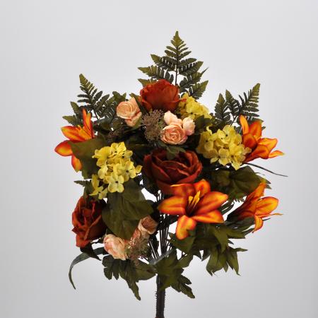 Bouquet fiori artificiali colombia arancio