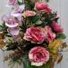 P. Bouquet fiori artificiali rosa cabbage